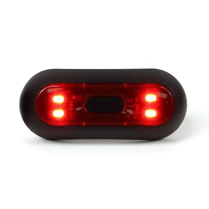 Feu stop étanche pour casque de moto, LED rechargeable par USB, feux d'avertissement de sécurité, 3 