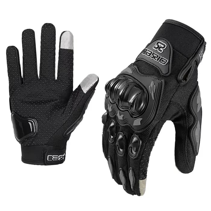 Gants de Moto Respirants à Doigts Complets, Résistants à l'Usure, pour Course de Motocross, Écran Ta