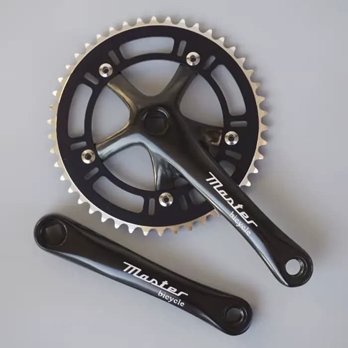 Fixie vélo rétro vélo roue à chaîne à vitesse unique 46T 130BCD manivelle 170mm en alliage d'alumini