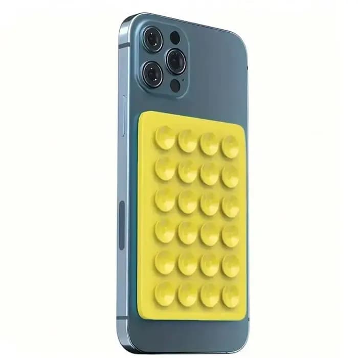Tapis de support de téléphone à ventouse en Silicone, support mural multifonctionnel, carré antidéra