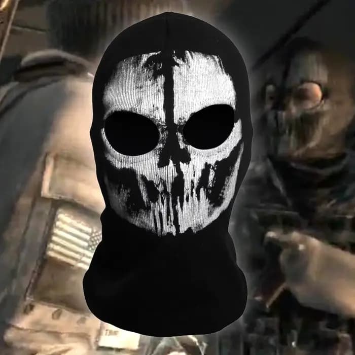 Cagoule de moto à imprimé crâne pour homme, masque intégral, capuche de motard, doublure de casque, 