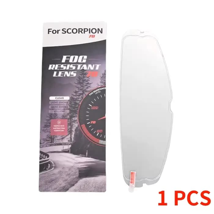 Film Anti-buée pour visière de casque de moto Scorpion exo 1400 Carbon, R1 Air exo 520 exo 391