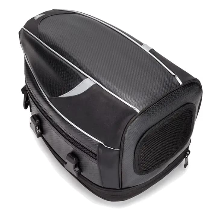 Sac arrière de moto noir, étanche, bagage de voyage pour conducteur, sac de siège arrière, sac de se