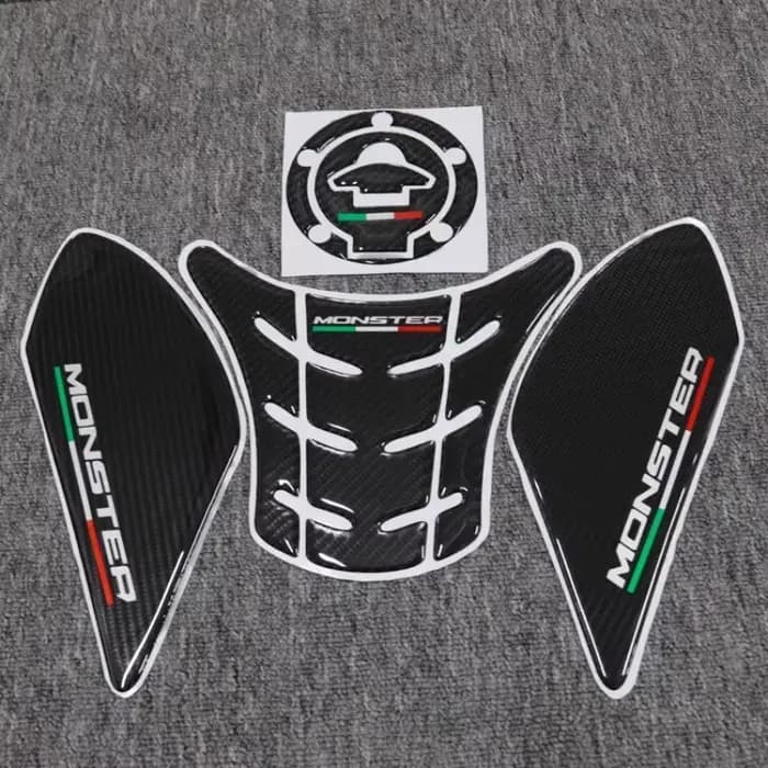 Autocollants pour réservoir de carburant de moto Ducati Monster 797 821 1200 EVO, autocollants en Fi