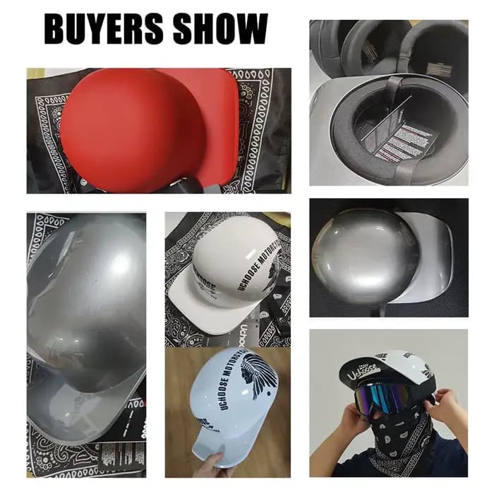 Casquette de Baseball pour moto, casque rétro Vintage, été, visage ouvert, Scooter Cruiser Chopper G