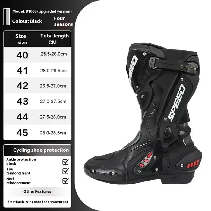 Motocross été tout terrain respirant hydrofuge bottes tout-terrain anti-dérapant équipement d'équita