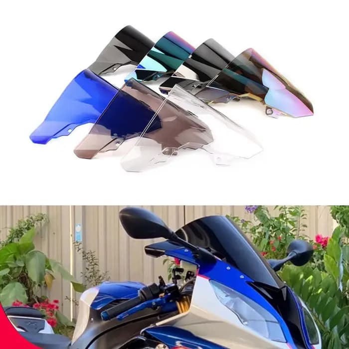 Écran de moto Double bulle pare-brise déflecteur protecteur pare-brise pour BMW S1000RR S 1000 RR 20