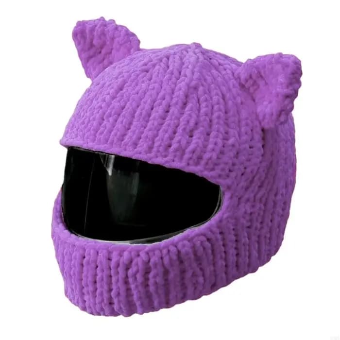 Housse pour casques avec oreilles chats amusantes, garde les casques propres sûrs, accessoire