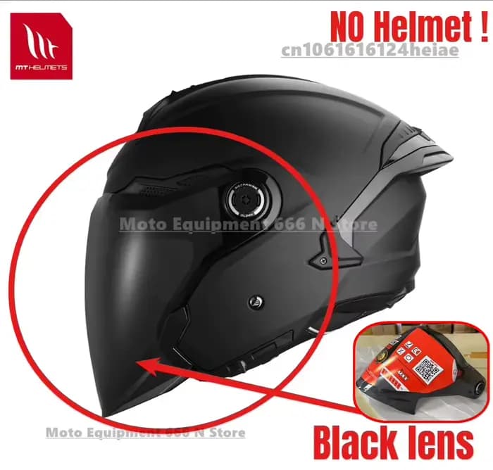 Lentilles originales transparentes pour casque Cosmo SV, accessoires de casque, couleur noire, pare-