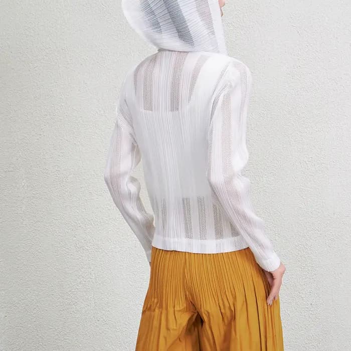 Veste décontractée à capuche ajourée pour femme, nouveau style, tridimensionnelle, légère, amincissa