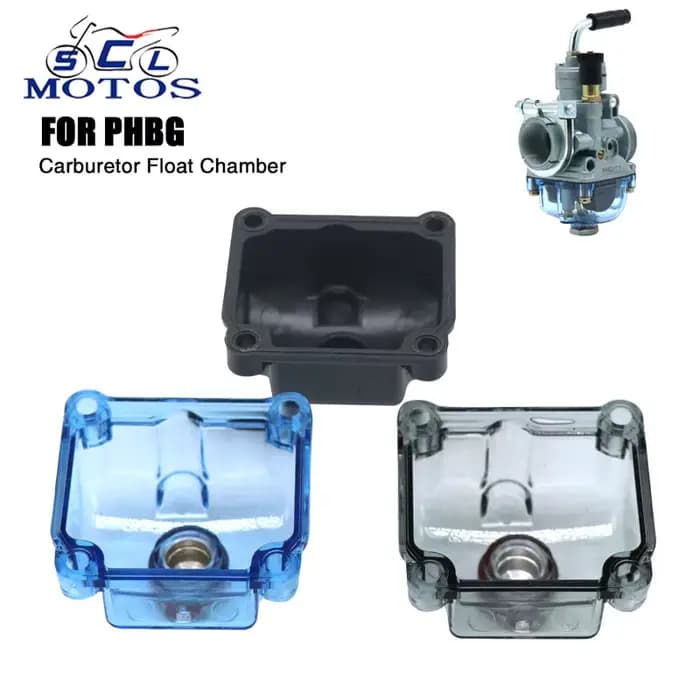 Sclmotos-pour Dellorto PHBG AS BS CS DS AD BD carburateur de moto chambre flottante transparente bol