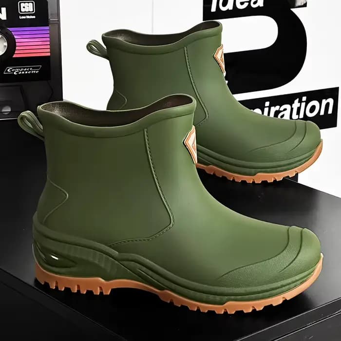 Bottes de pluie courtes pour hommes, bottes d'eau urbaines, antidérapantes, résistantes à l'usure, b