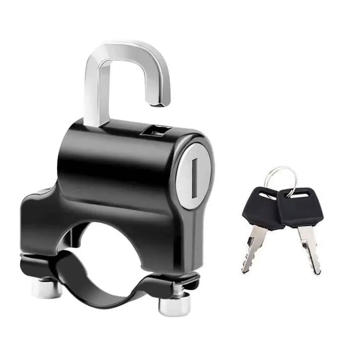 Serrure antivol pour casque de moto, casque de vélo Hurbike, serrures de sécurité en métal, support 
