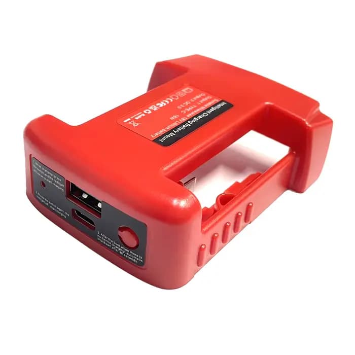 Adaptateur de batterie pour adaptateur de batterie Milwaukee 18V avec chargeur USB et chargeur de so