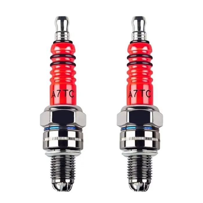 Bougie d'allumage à 3 électrodes de course A7tc pour 50cc 110cc 125cc 150cc Atv Scooter Dirt Bike Go