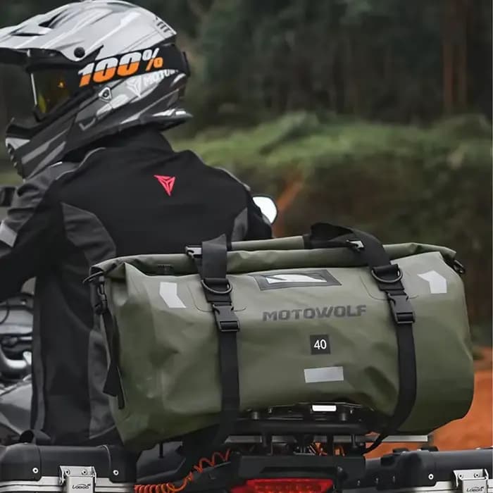 Sac arrière de moto étanche voyage en plein air bagages secs rouleau Pack sac 40/66 sac à dos de bag