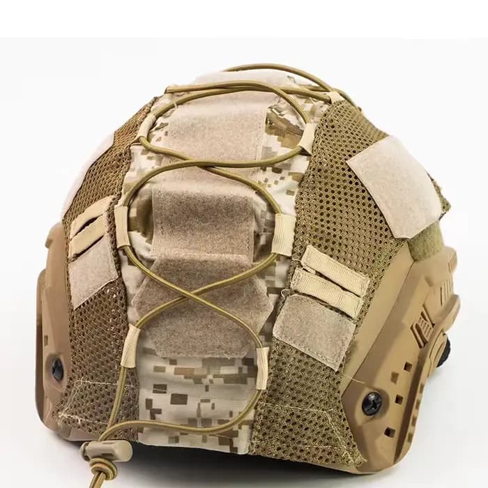 Housse de casque tactique en tissu camouflage, couvre-tête pour casques Ops-Core Fast, casque milita