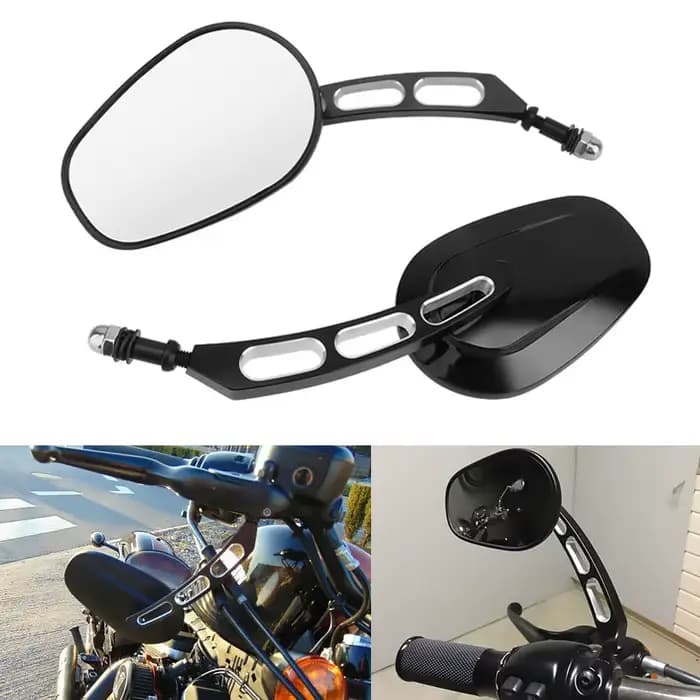 Rétroviseurs de moto rétroviseurs en verre rétroviseur latéral droit gauche pour Harley 883 1200 48