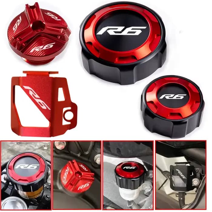 Bouchon de réservoir de carburant de frein avant et arrière et accessoires de Protection de bouchon 