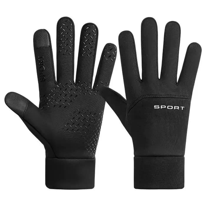 Gants de cyclisme d'hiver chauds moto vélo randonnée gants pour écran tactile anti-dérapant hydrofug
