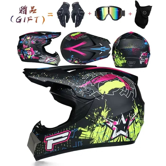 Casque de motocross de sécurité Casco Motocross vélo descente capacité ATV casque croisé enfant casq