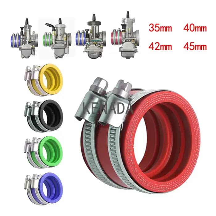 Adaptateur en caoutchouc pour carburateur de moto, 35mm 40mm 42mm 45mm, tuyau d'admission, accessoir