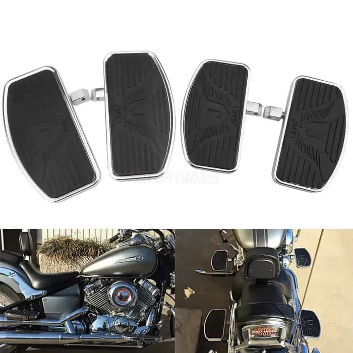 Support de pied large pour conducteur de moto, avant et arrière, Scarpour Honda Shadow, Yamaha Drags