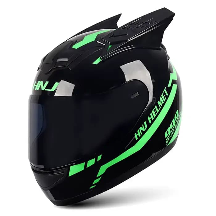 Casques de Moto personnalité corne casque de Motocross casque de Moto intégral respirant Casco oreil