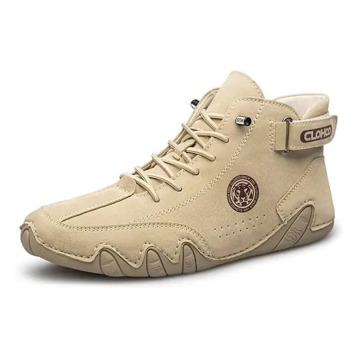 CLOHOO bottes courtes pour hommes Design poulpe cousues à la main bottes d'équitation montantes en c