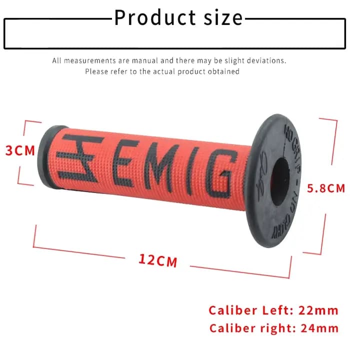 11 couleurs poignée poignée moto haute qualité EMIG Dirt Pit Bike Motocross 7/8 "guidon en caoutchou