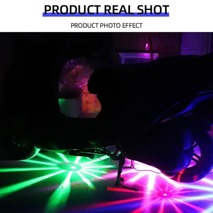 1 pièces moto LED châssis lumière RGB Flash lampe stroboscopique moto décoration atmosphère lumière 