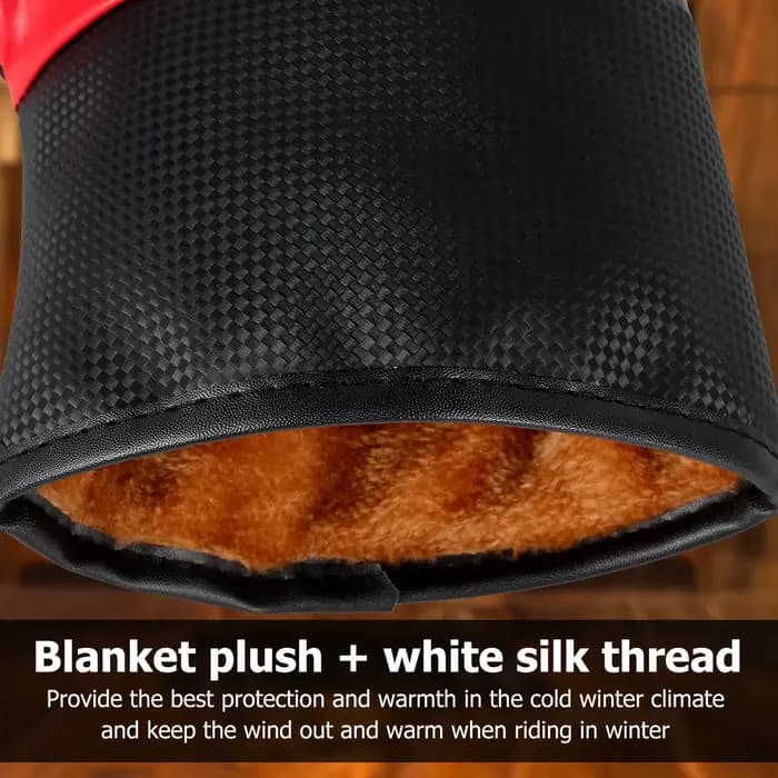1 paire de manchons de guidon de moto, protection pour moto, poignée chaude, anti-pluie, gants chaud