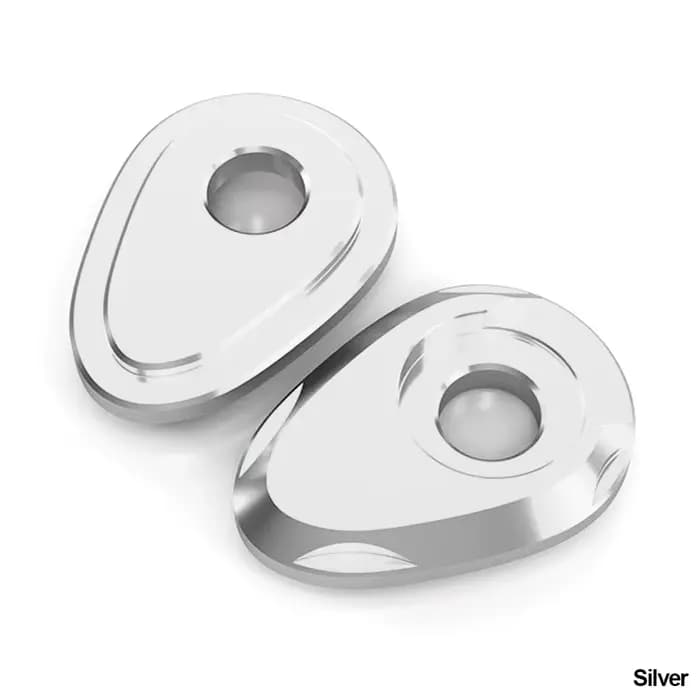 2 pièces adaptateur de clignotant de moto entretoise clignotants moto en alliage d'aluminium clignot