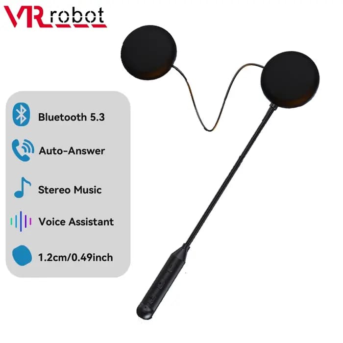 VR Robot moto Bluetooth 5.3 casque casque sans fil mains libres casque moto haut-parleur stéréo répo