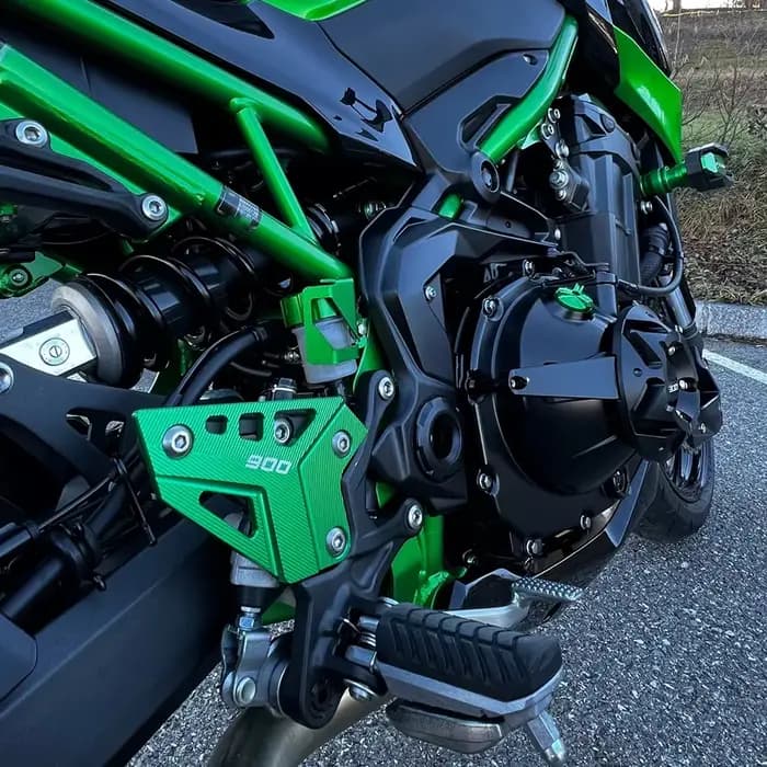 Repose-pieds arrière pour moto Kawasaki, ensemble de plaques de talon, garde pour Kawasaki Z900 Z, 9