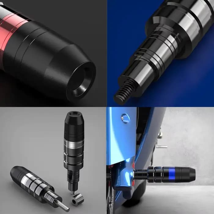 Barre de protection Anti-chute pour moto, 1 paire de 8mm, cadre coulissant en aluminium pour Scooter