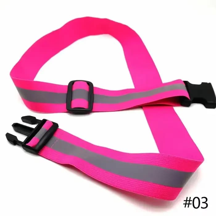 Ceinture réfléchissante de sécurité élastique réglable, ceintures réfléchissantes pour la course, éq