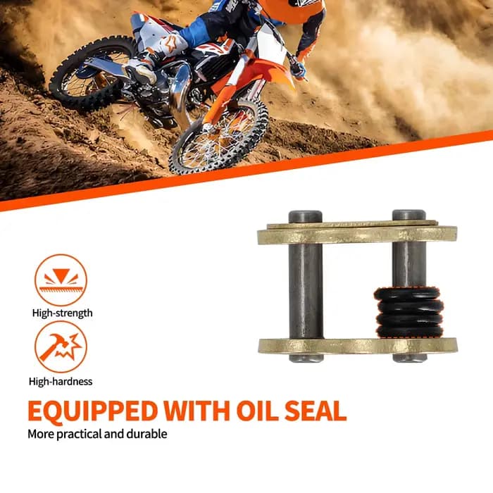 Lien d'anneau de boucle de chaîne de moto, connecteur de connexion de chaîne lourde 420 428 520 525 