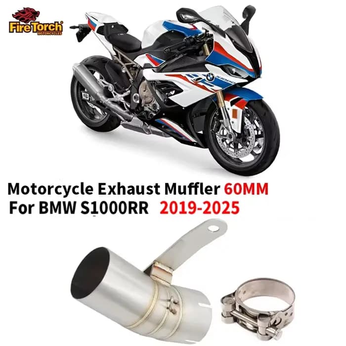 Système d'échappement sans lacet pour moto Bmw S1000Rr 2020 2019 2021 2022 2023 2024 2025, tuyau à l