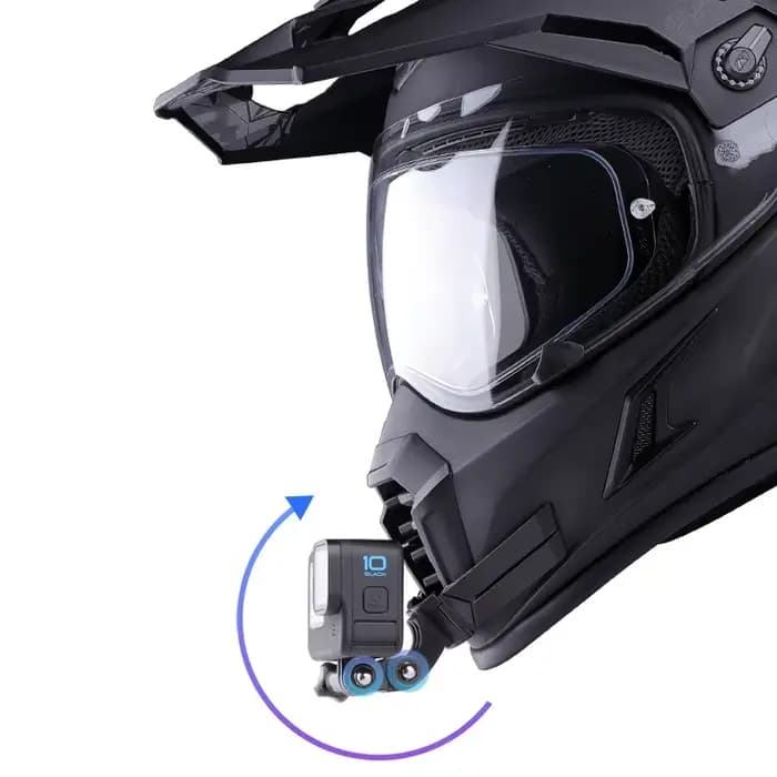 Support de menton pour casque de moto pour 11/10 et autres accessoires de caméras de sport