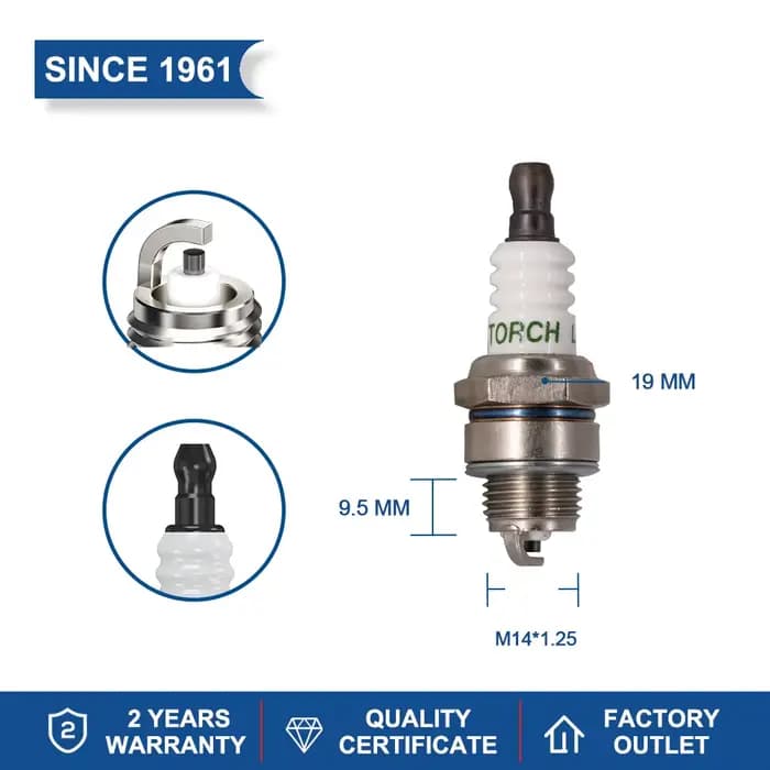 2-8PCS Bougies d'allumage solides pour BPMR8Y BPM8Y Champion RCJ6Y Brisk PR15YC Kawasaki 920702115 B