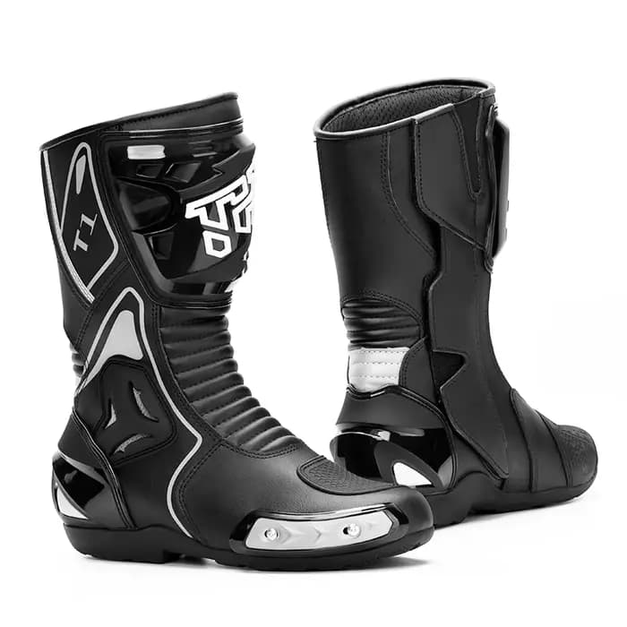 Bottes de moto Trtiger T1, bottes de sport et de tourisme, chaussures de moto Tiger White Road, équi