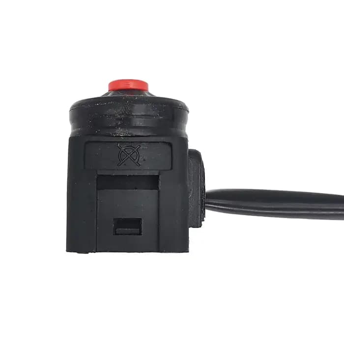 Joli universel pour moto, bouton poussoir rouge, démarreur de klaxon, vélo, RL, UTV, tourisme, sport
