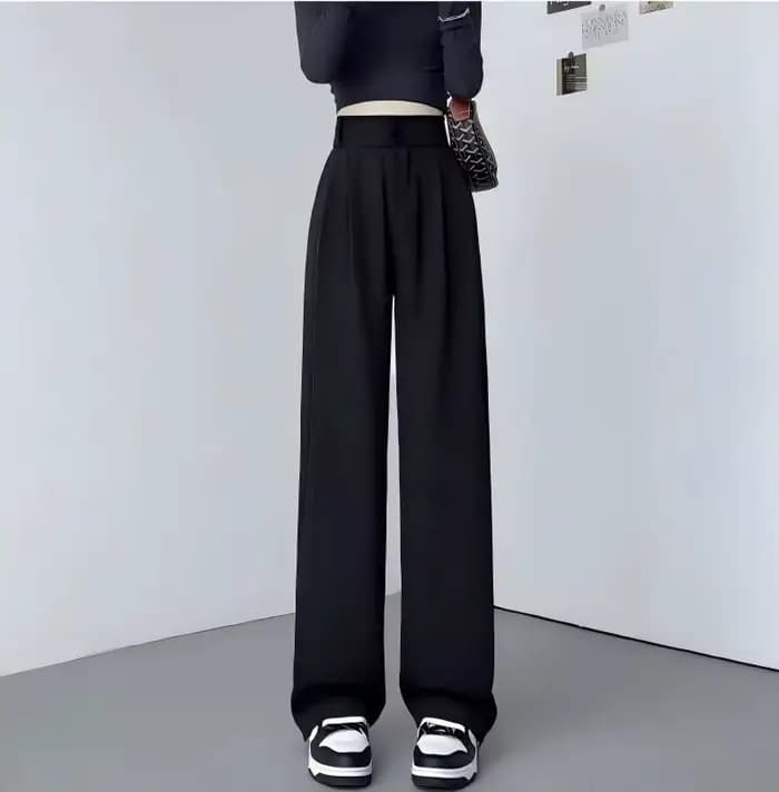 Pantalon de costume pour femme, nouvelle collection printemps-automne, taille haute, amincissant, dr