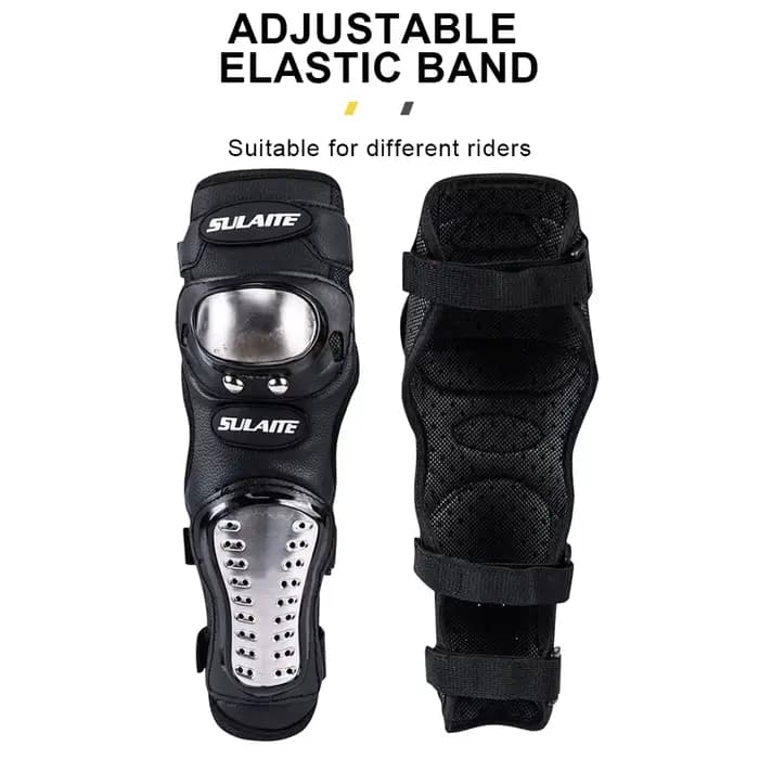 Genouillères de Moto en acier inoxydable, coudières de Moto, équipement de protection pour course de