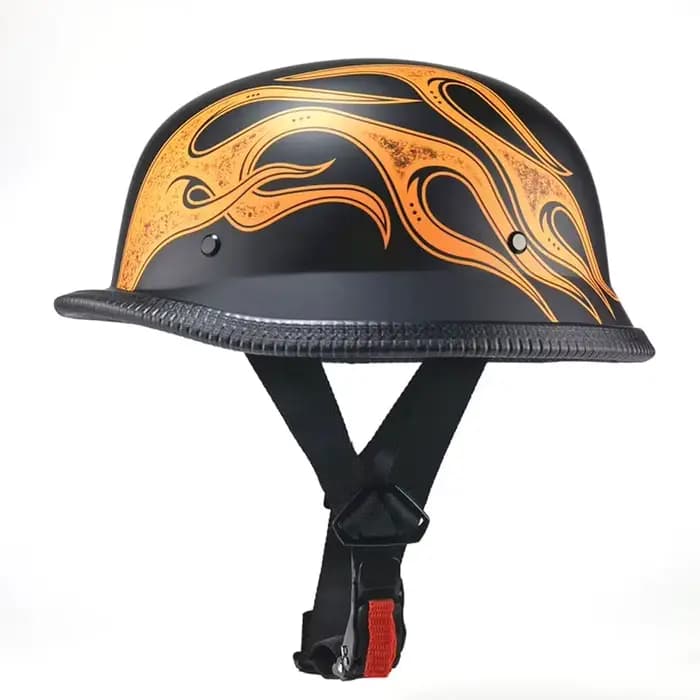 Nouveau casque de moto approuvé DOT demi-visage Vintage rétro allemand Protection de sécurité nouvel
