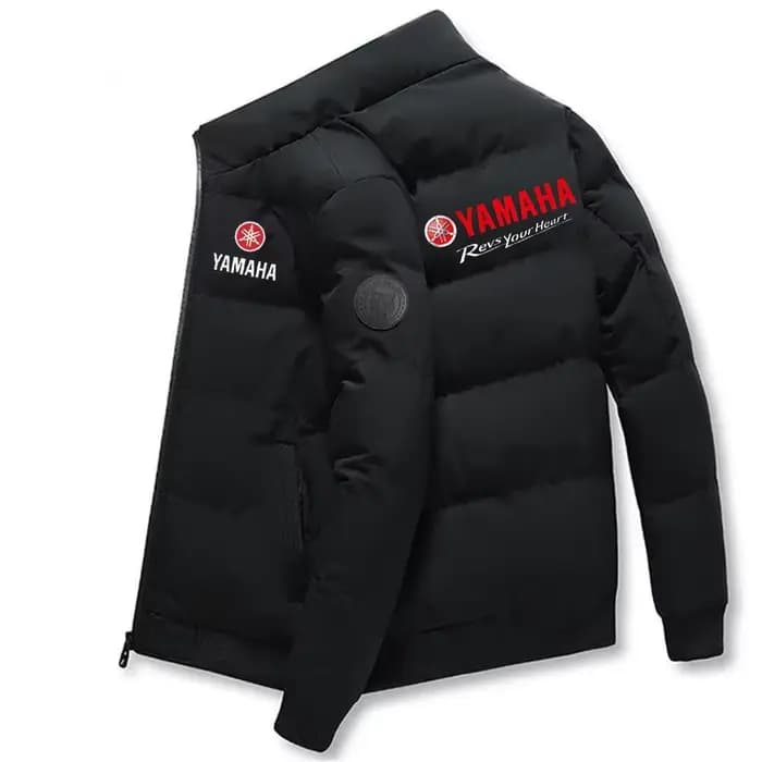 La nouvelle veste de pilote imprimée de Yamaha pour l'hiver 2025, vêtements en coton épais et à la m