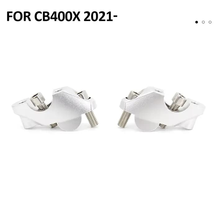 Rehausseurs de guidon CNC, pince, adaptateur recommandé, Honda CB 400 X, CB 400X, CB400X, 2021, 2022