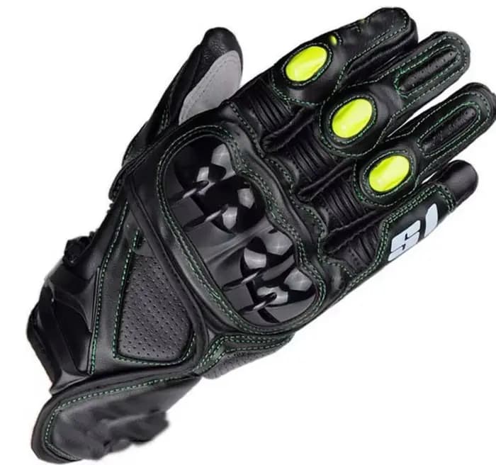 Gants de moto de course pour hommes, gants en cuir à manchette courte pour motocross, pour la condui