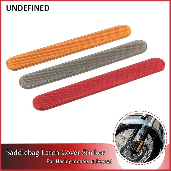 Autocollant réflecteur de fourche avant de moto, 2 pièces, autocollant de couvercle de loquet de sac
